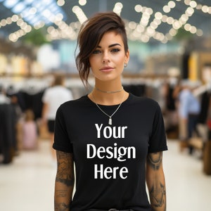 Bella Canvas 3001 Tshirt Mockup, Canvas Bella 3001 Black Mockup, Black Bella Canvas 3001 Mockup, Bella Canvas 3001 Black Mockup, Model Mockup