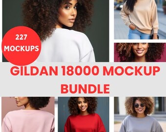Pacote de maquete Gildan 18000