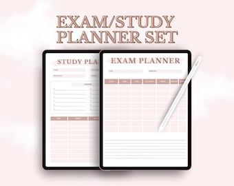 Exam and Study Planner Set | Digital Academic Agenda (iPad/Tablet)