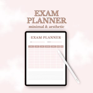 CYFROWY PLANER EGZAMINÓW | Planer studencki, Plan akademicki college&#39;u, Planer college&#39;u, Planer nauki, Estetyczny planer cyfrowy, Planer akademicki