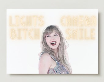 Swiftie Friendship Card - Lights Camera B*tch Smile