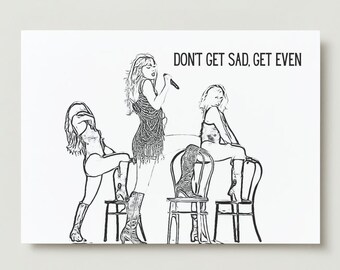 Swiftie Breakup Card - Don't Get Sad, Get Even