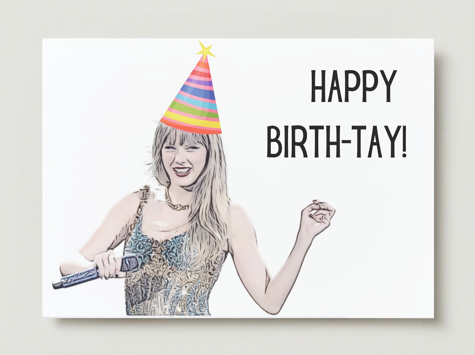 Taylor Swift Birthday Card Happy Birth-tay - Etsy Canada