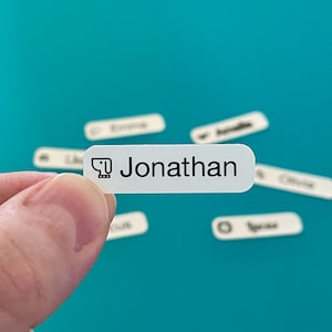 Pegatinas con nombres de animales (juego de 10 piezas) / Etiquetas aptas para lavavajillas, ideales para juguetes, útiles escolares, guarderías, jardines de infancia y más