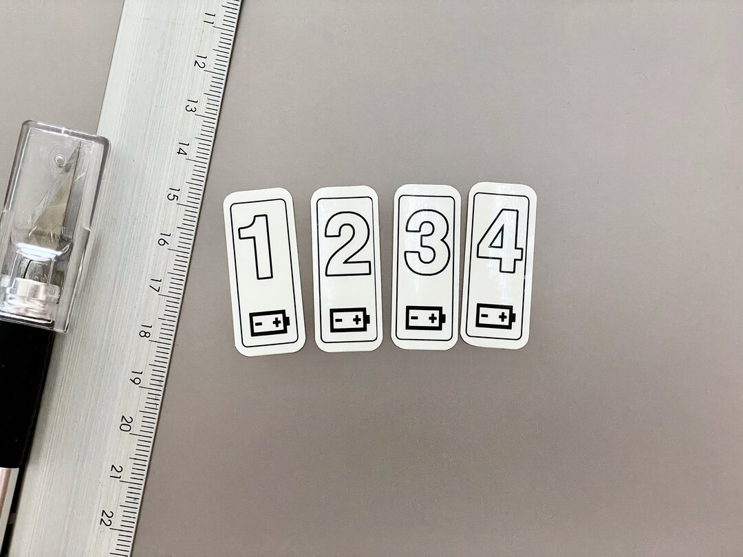 Drone Battery Numbering Stickers Custom Battery Labels Decals for Your