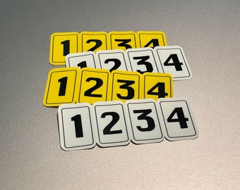 Number Stickers - Custom Drone Battery Decals (Set of Numbered Labels)