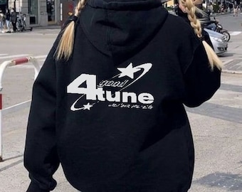 Good Fortune Graphic Hoodie: Trendy Streetwear, Unisex Gildan