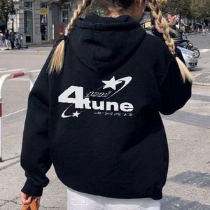 good fortune streetwear aesthetic oversized graphic trendy unisex hoodie