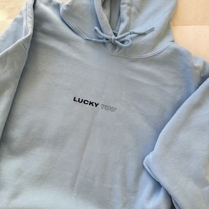 unisex lucky you streetwear graphic hoodie trendy sweatshirt image 7