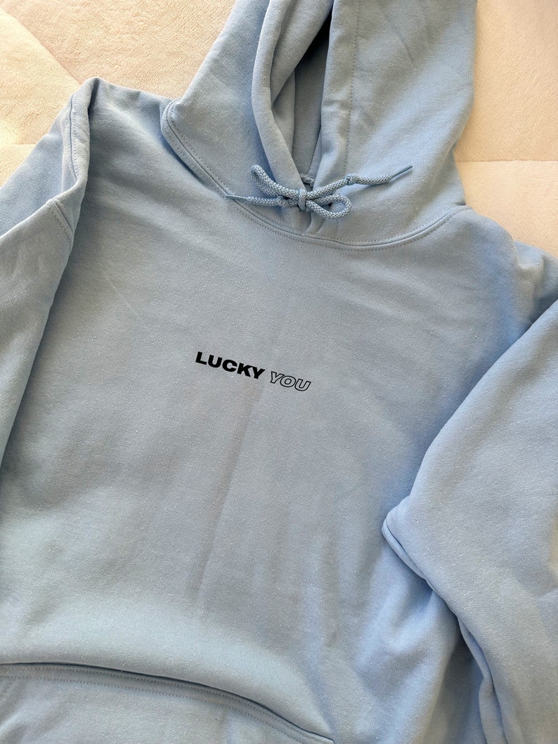 unisex lucky you streetwear graphic hoodie trendy sweatshirt image 7