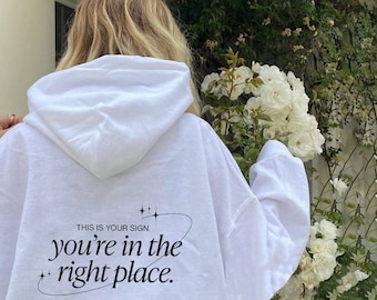 you're in the right place hoodie