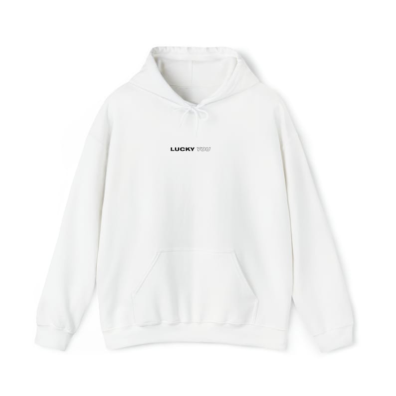 unisex lucky you streetwear graphic hoodie trendy sweatshirt image 3