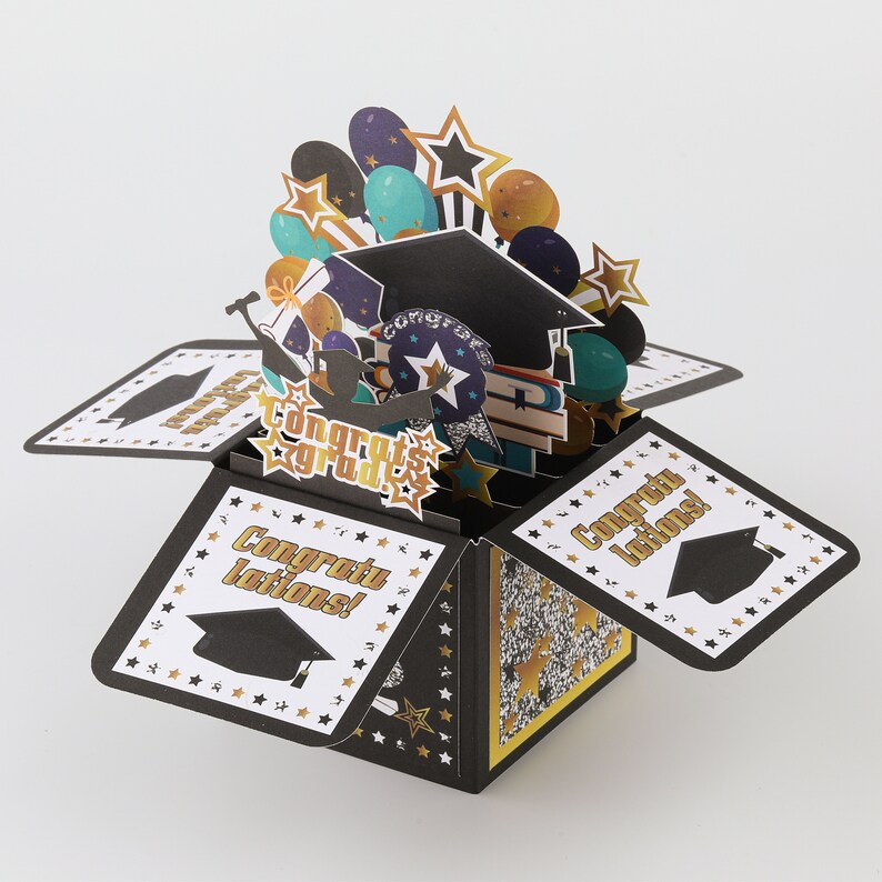 3D Graduation Card for Graduation Card for Him Graduation Card for Her ...