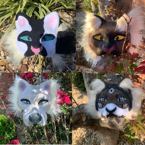  MAELSTROM 10Pcs Cat Fox Therian Masks for Halloween