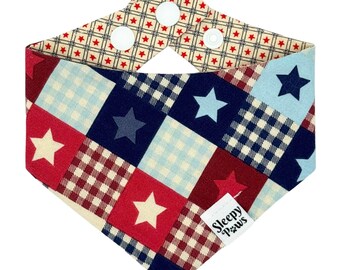 Starry Patchwork Pet Bandana