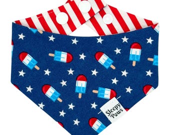 Patriotic Popsicles Pet Bandana