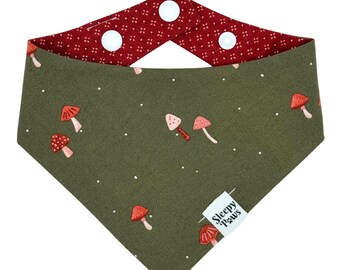 Woodland Mushrooms Pet Bandana