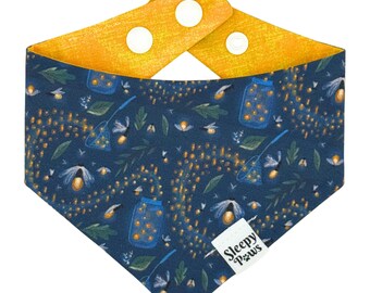 Nighttime Fireflies Pet Bandana
