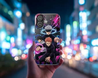 Custodia per telefono Jujutsu Kaisen, design Kawaii JJK Cartoon, custodia per telefono anime Jujutsu Kaisen, custodia per telefono Anime, custodia per telefono jjk, custodia per telefono a cartoni animati.