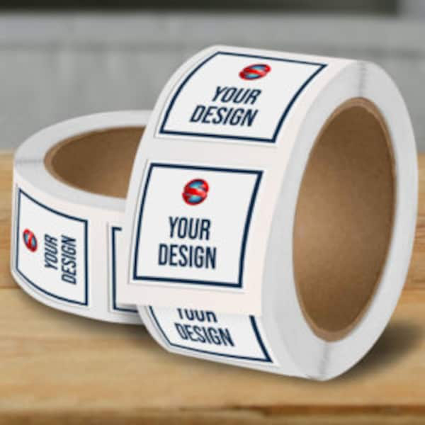 Custom Roll Labels and Stickers: Printed on Premium Gloss BOPP Material. Resistant to Water, Enjoy a Free Proof Before Printing.