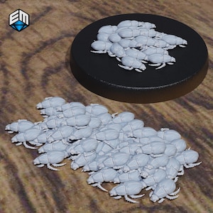 Scarab Swarm | Medium | Small | Tabletop Miniatures | Dungeons and Dragons, DND, RPG, TTRPG