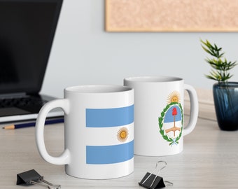 Argentina Ceramic Mug 11oz, coffee mug, coffee lover gift, coffee, tea, tea cup, Perfect for Coffee & Tea Lovers