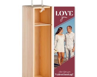 Love You | Wine Box | Partner Gift | Valentine's Day Gift