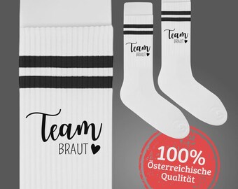 Team Bride | Socks | Tennis socks | Bridesmaid gift | Polter gadget | Bachelorette party | Bridal shower