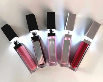High-Shine LED Lip Gloss with Mirror: Her GlossUp