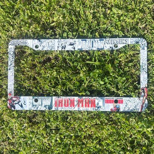 Cadres de plaque d'immatriculation Iron Man Marvel image 1