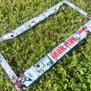Cadres de plaque d'immatriculation Iron Man Marvel image 7