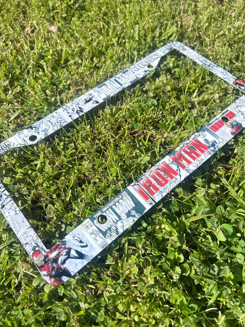Cadres de plaque d'immatriculation Iron Man Marvel image 7