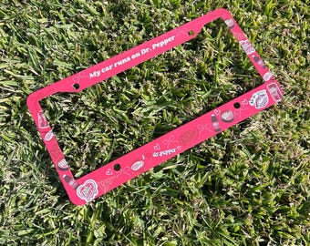 Cadres de plaque d'immatriculation Dr. Pepper
