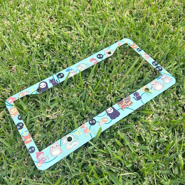 Studio Ghibli License Plate Frame Covers