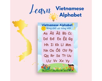 Vietnamese Alphabet - Consonants/Vowels/Pronunciation/Learning Activities