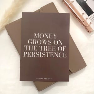 Single A5 Dashboard l Neutral Theme l Inspirational Quote l Budget Planner l Financial Freedom l Motivational Goals l Raised Text Print
