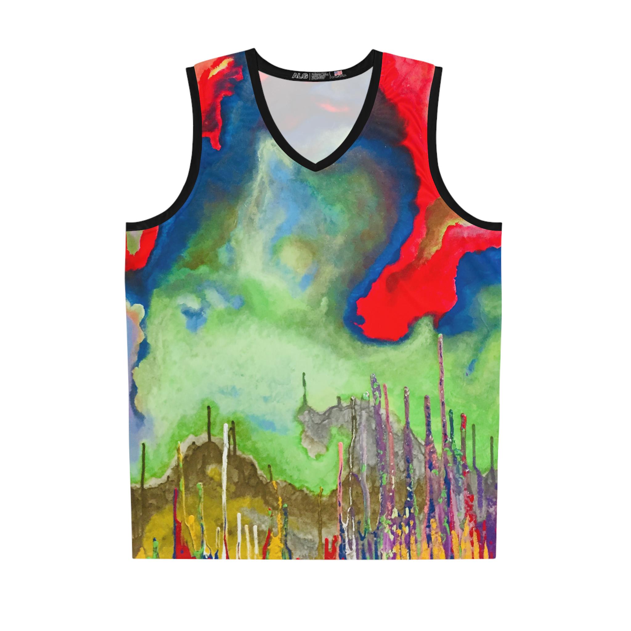 Basketball Jersey, Psychedelic Shirt, Rave Shirt, Graffiti Basketball Jersey, Psychedelic Shirt, Rave Shirt, Graffiti