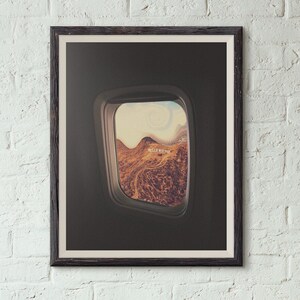 Iconic Hollywood Sign: From the Airplane Window