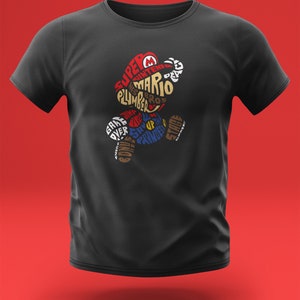 T-shirt Super Mario Words