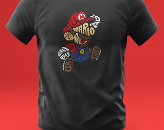 Super Mario Words T-Shirt