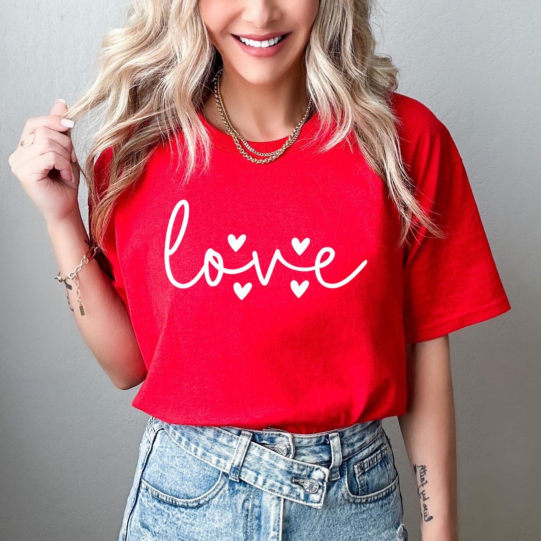 LOVER GIRL Pink Tee, Valentine Tee, Valentine's Shirt