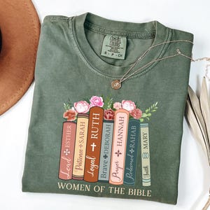 Comfort Colors® Religious Shirt, Women Of Bible Shirt, Jesus Shirt, Bible Verses T-Shirt, Comfort Colors Christian Tee, Religious Women Gift