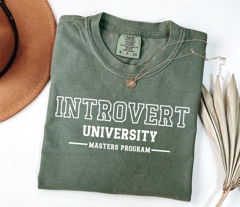 Comfort Colors® Funny Introvert University Shirt, Funny Women Shirt ...
