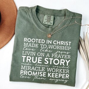 Comfort Colors® Religious Shirt,Bible Verses Tee, Jesus Shirt, Comfort Colors Christian Shirt, Faith Shirt, Religious Gift, Christ Men Gift