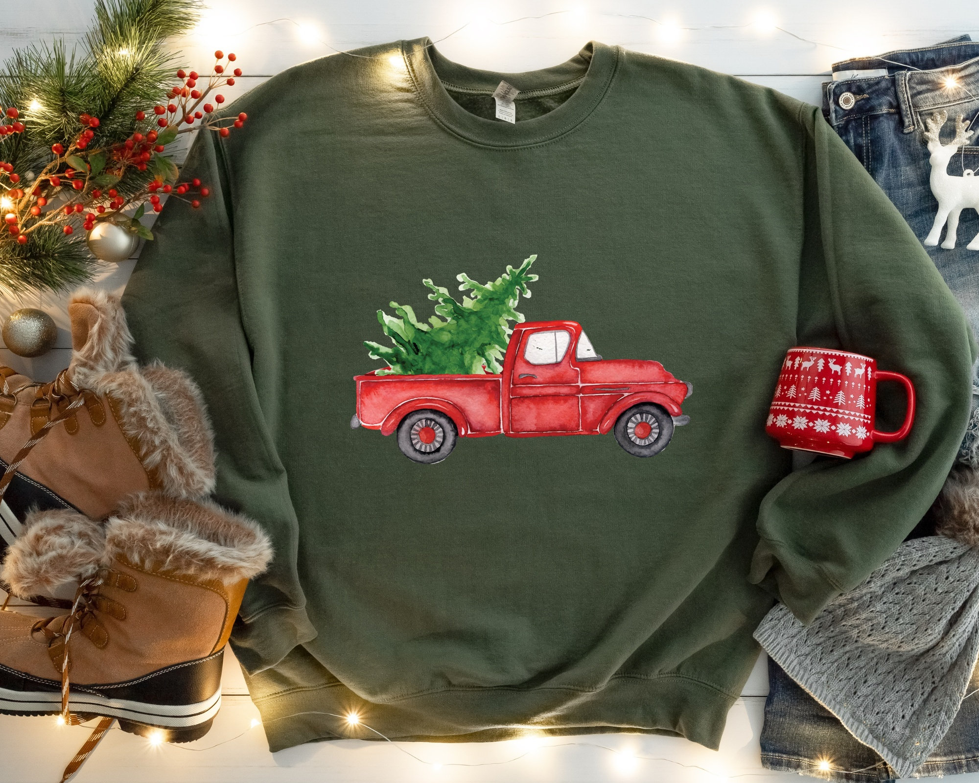Tree Truck Sweater - Etsy