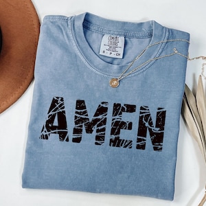 Comfort Colors® Religious Shirt, Amen Jesus Comfort Colors® Tee, Comfort Colors Christian Shirt, Faith Shirt, Bible Verse, Christ Women Gift