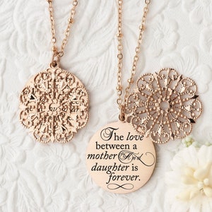 Mother Daughter Necklace Gift for Mom Mothers Day Gift Wedding Jewelry Mother of Bride Gift for Daughter Mom and Daughter Mom and Me Gifts