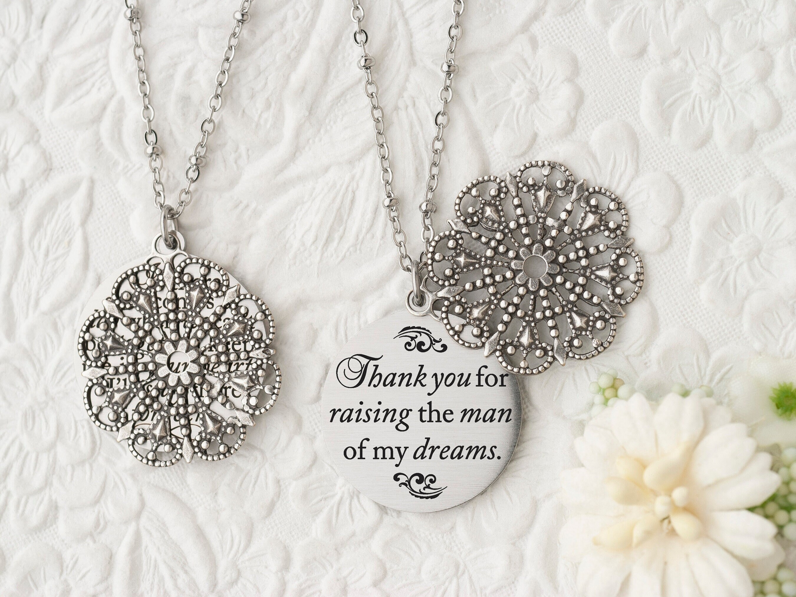 Thank you for raising the man of my dreams necklace deals