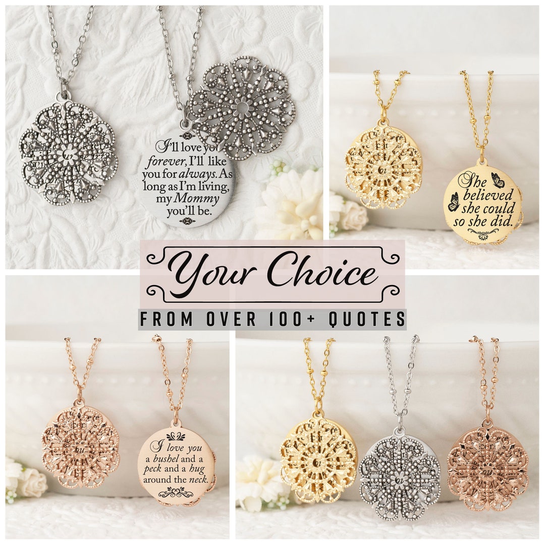 Personalized Necklace Mothers Day Gift Gifts for Mom Womens Etsy