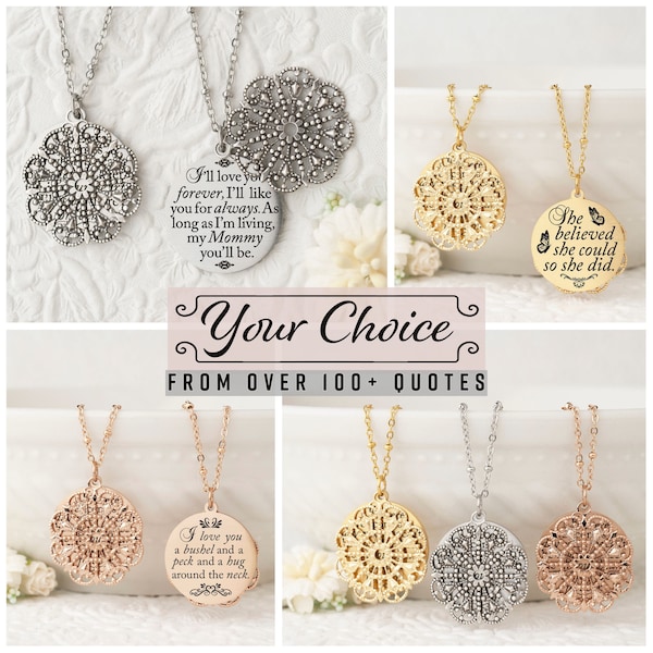 Personalized Necklace Mothers Day Gift Gifts for Mom Womens Gifts Graduation Gifts Gifts for Her Grandma Gifts Friend Gift Sister Gift Bride
